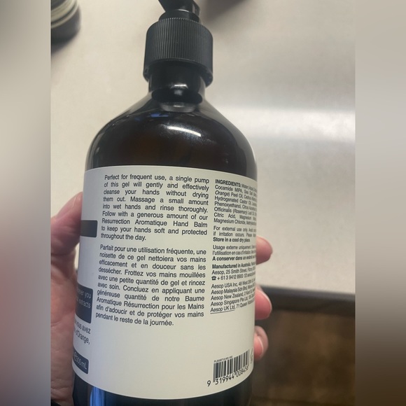 2 Qty Aesop Resurrection Aromatique Hand Wash - new 500 ml - Picture 4 of 5